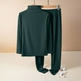 thumbnail image 2 of Ashirexll Womens Winter Sets, Womens 2 Piece Outfits, Double Sided German Brushed Thermal Set Half High Collar Long Sleeve Top and Leggings, 2 of 6