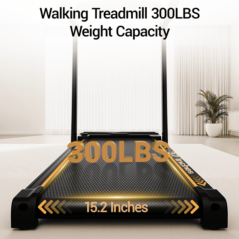 ROBORE Walking Pad with 16% Incline, 6.3MPH Treadmill for Home Office, 2.5 HP Under Desk Treadmill with LED Display & Remote Control, 300lbs Capacity