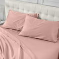 thumbnail image 5 of Warmstar 100% Cotton Twin Fitted Sheet Only, 600 Thread Count Sateen Soft Breathable Twin Size Fitted Bed Sheet Deep Pocket,Fits Mattress Up to 15",Pink, 5 of 6