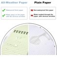 thumbnail image 4 of shiyou-10 Pack Waterproof Notebook, 3 x 5 Inches Waterproof Pocket Notepad, All-Weather Top Spiral Memo Steno Pads with Grid, Write in the Rain Notebook for Outdoor Works and Activities Recording(Bla, 4 of 4