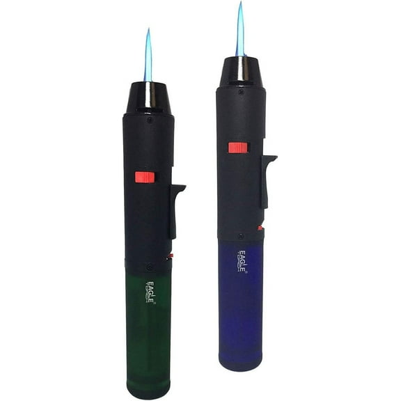 Lot of 2 - Jet Torch Jumbo Gun Pen Torch Lighter Butane