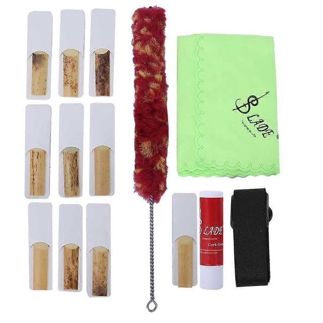 5-Piece Clarinet Reed Cleaning Brush Set, Adjustable Strap, Cleaning Cloth