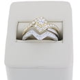 thumbnail image 4 of Vir Jewels 1 CTTW Diamond Wedding Ring Bridal Set for Women 14K White and Yellow Gold Square, 4 of 10