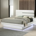 thumbnail image 6 of New Classic Furniture Paradox Solid Wood Queen Bed in White Gloss Laminate, 6 of 7
