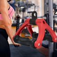 thumbnail image 4 of CNKOO Two D Rowing Handle Cable Attachment Barbell Handle V Shaped Press Down Bar Row Attachment for Gym Weight Workout Back, 4 of 9