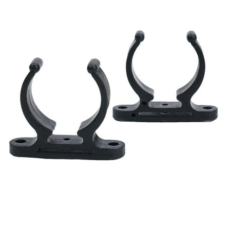 PASILI 2 Pc Boat Hook Clip Boat Hook Clip Marine Nylon Split Paddle Rod Holder Clip For 38Mm 1.5 Inch Pole Nylon Bicycles Accessries