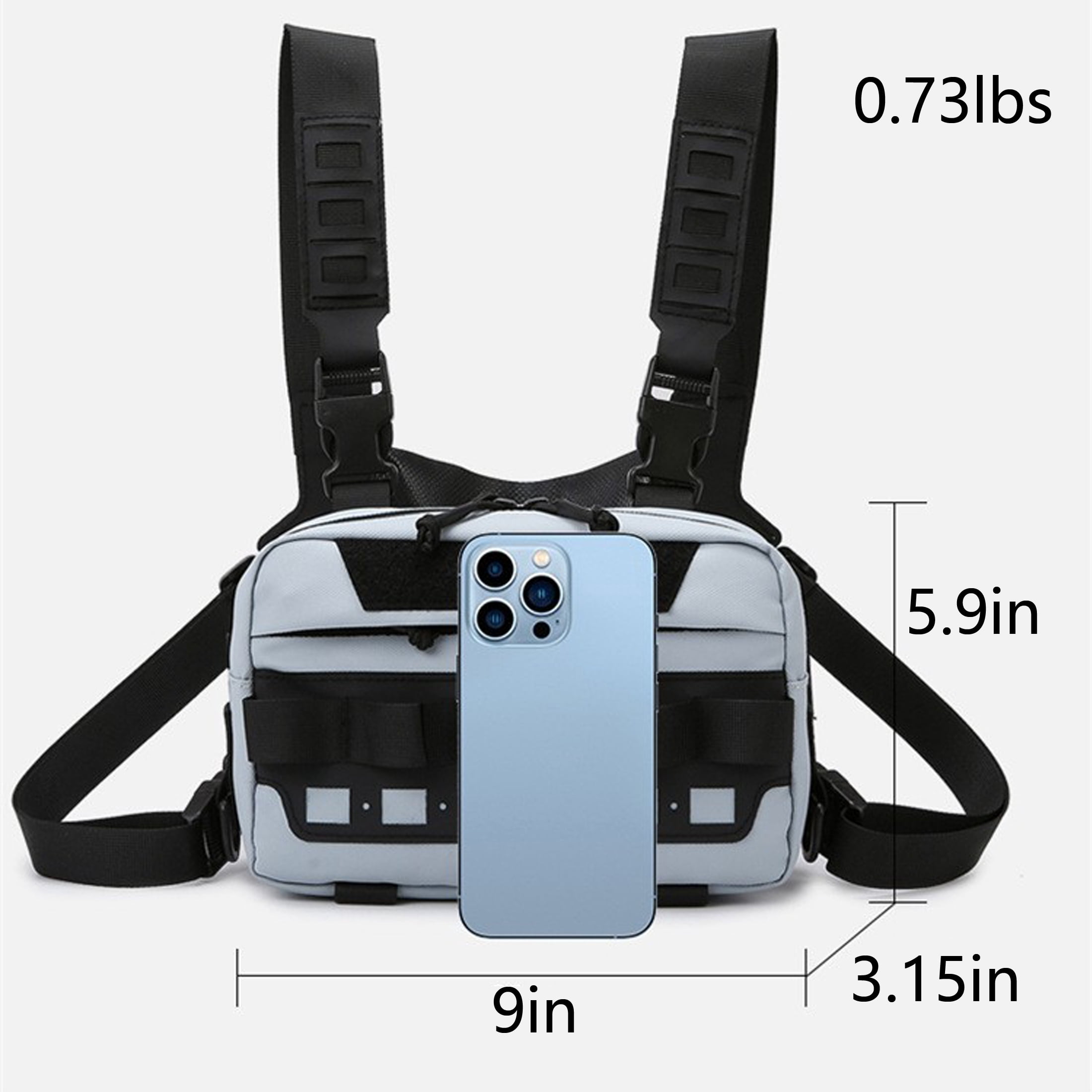 New Fishing Chest Bag, Multifunctional Camouflage Fishing and Cycling Crossbody Bag, Outdoor Sports Vest Waist Bag with Molle System