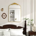 thumbnail image 4 of BEAUTYPEAK 40"x30" Vanity Wall Mirror Decorative Vintage Arch Bathroom Mirror,Gold, 4 of 8
