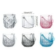 Ice Bucket Acrylic Clear Storage Tub Plastic Drink Buckets with Handle