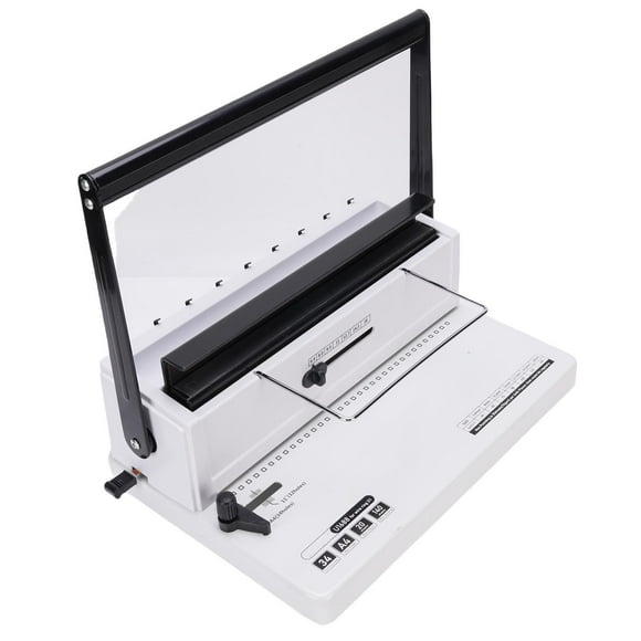 Spiral Spiral Binding Machine 20 Sheet Punching 34 Square Holes 140 Sheet Binding Capacity Coil Binding Machine