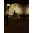 thumbnail image 1 of BSDHOME Polyester Lights Train Photography Backdrops Photo Props Studio Background 5x7ft, 1 of 2