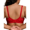 thumbnail image 3 of Deyllo Women Plus Size Minimizer Bras Full Coverage Wirefree Non Padded Bra Large Bust Red Bras Clothes-Size 36G, 3 of 4