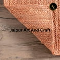 thumbnail image 5 of Jaipur Art And Craft Handmade Rectangle Jute Area Rug Reversible Braided Carpet (4x6 Sq ft), 5 of 6