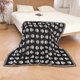 thumbnail image 4 of CHAO 1 pieza de 160x130 cm, manta tejida a cuadros con cabeza de calavera decorada con flecos, bohemia, simple, suave, cómoda, protege contra el frío para sofá, silla, descanso y siesta, 4 of 5