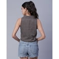 thumbnail image 3 of Moomaya Womens Printed Sleeveless Top, Collared Casual Summer Top, 3 of 9