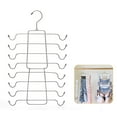 thumbnail image 4 of kurtrusly Multi-Layer Underwear Hanger Foldable Tie Drying Rack Portable Home Gray, 4 of 6