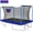 8x12ft Rectangular, variant on 8FT x 12FT Rectangular Trampoline for Kids, Large Size Trampoline with Basketball Set, Outdoor Trampoline w/ Enclosure Net, 4 Reinforced Supports for MAX Weight 1000LBS