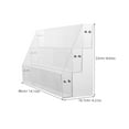 thumbnail image 2 of Raindrops Sticker Display Board Acrylic Transparent Magazine Rack Holder Stand 1Pack, 2 of 8