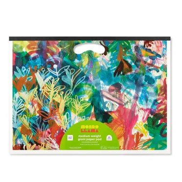 16"x22" Medium Weight Giant Paper Pad with Handle  Large Uncoated Drawing & Sketch Pad, 30 Sheets