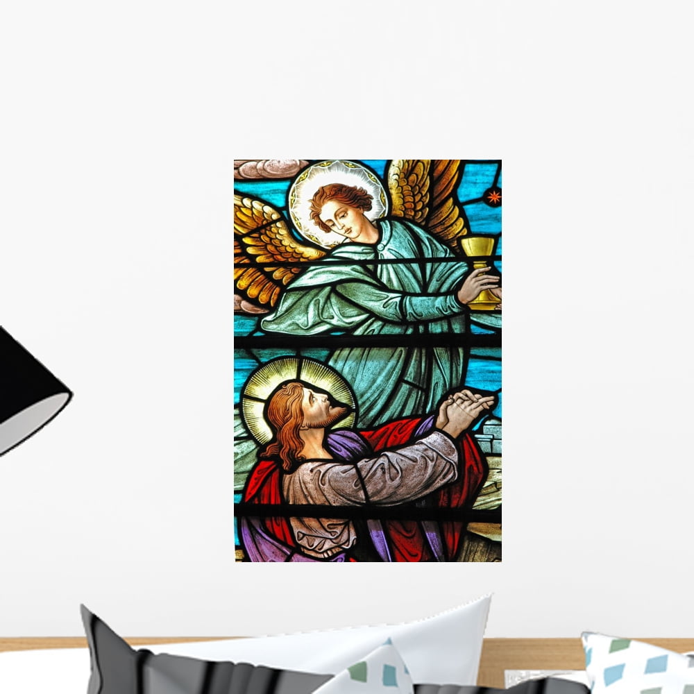 Stained Glass Window 3 Wall Mural by Wallmonkeys Peel and Stick Graphic