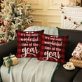 thumbnail image 7 of Christmas Decorative Throw Pillow Covers 18x18" Christmas Pillowcase Winter Holiday Decorations for Sofa Couch Livingroom Bed, 7 of 7