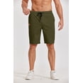 thumbnail image 3 of COOFANDY Mens Casual Shorts Cotton Elastic Waist Drawstring Shorts Lightweight Summer Beach Shorts, 3 of 6