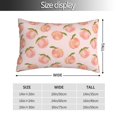 thumbnail image 2 of Kdxio Cotton Pillow Cases 16"x24" Pillowcases,Soft and Breathable Bedroom Pillow Cases-Peach With Leaves-No Pillow Core, 2 of 5