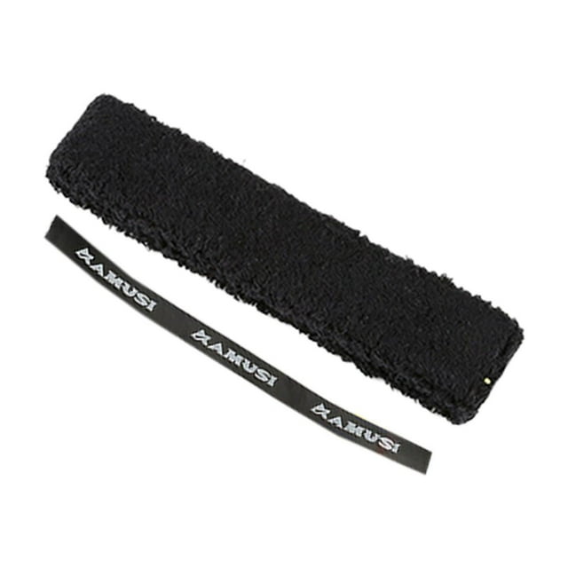 Cinta de agarre para toalla, banda para el sudor, antideslizante, absorbente del sudor, envoltura para el mango de tenis Negro