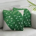 thumbnail image 2 of Nawypu  Cute Maculata Polka dot Begonia Leaf for Men Women Throw Pillow,2pcs Multicolor 12x12in, 2 of 6