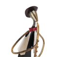 thumbnail image 2 of Saxophone Player Statue Hand Made Iron Saxophonist Figurine Decorative Musical Instrument Player Sculpture Musician Home Decor, 2 of 3