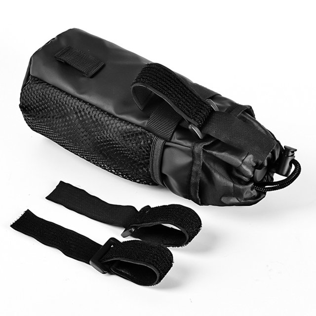 Bolsa de bicicleta Portabotellas con cordón para bicicleta con bolsillo de malla para motocicleta scooter eléctrica