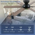 thumbnail image 3 of Phorus 52" Black Ceiling Fan with Dimmable LED Light & RGB Ambient Ring, Remote & App Control, Quiet DC Motor, 6 Speeds, Reversible Airflow, Energy Efficient, 3 of 8