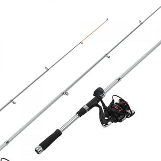 Redcolourful 1.04m Telescopic Fishing Holder 2 Sections Adjustable Aluminium Fishing Rod Pole Rack V Holder Stand Black