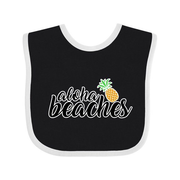 Inktastic Hawaiian Pineapple Aloha Beaches Boys or Girls Baby Bib