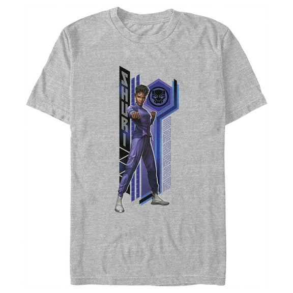 Men's Black Panther: Wakanda Forever Shuri Pattern Graphic Tee Athletic Heather Medium