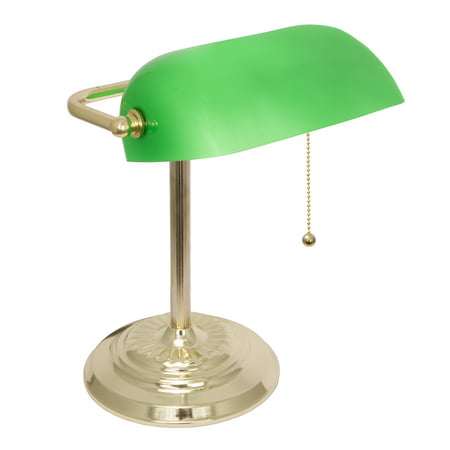 UPC 092903003691 product image for Bankers Desk Lamp with Green Shade by Light Accents - Desk Light with Green Glas | upcitemdb.com