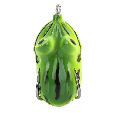 Artificial Lifelike Fishing Lures Silicone Frog Shape Soft Baits Tackle Accessory(grass green) Powodzenia