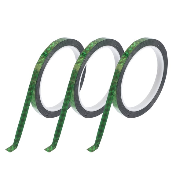 Unique Bargains Pinstripe Tape 164.04ft x 0.31" Car Stripes Pinstripe Decals for Car, Motorcycle and Boat, Racing Stripes DIY Stickers Laser Green 3 Pcs
