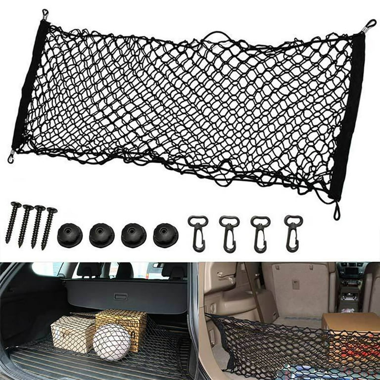 Dropship Trunk Cargo Net Stretchable Universal Elastic Truck Net Rear Seat  Trunk Storage Organizer Net to Sell Online at a Lower Price