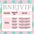 thumbnail image 3 of Flamingo Oval Tablecloth, Pink Oval Tablecloth, Pink Flowers Print Table Cloth, Summer Waterproof Wrinkle Free Oval Tablecloth for Oval Tables 60 X 102 Inch, 3 of 3