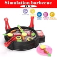 thumbnail image 4 of Set de cocina Pretend Play, parrilla para barbacoa para niños con juguetes para comida, 4 of 5