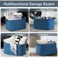 thumbnail image 4 of PrimeCook Shop Large Blanket Basket, Storage Baskets for Organizing, Rectangle Woven Basket for Clothes, Towels, Toy Baskets Storage Kids, 21.6" x 14.9" x 11.8", 4 of 14