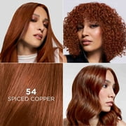 LOreal Paris Feria Multi-Faceted Shimmering Permanent Hair Color, 54 Spiced Copper, 1 kit