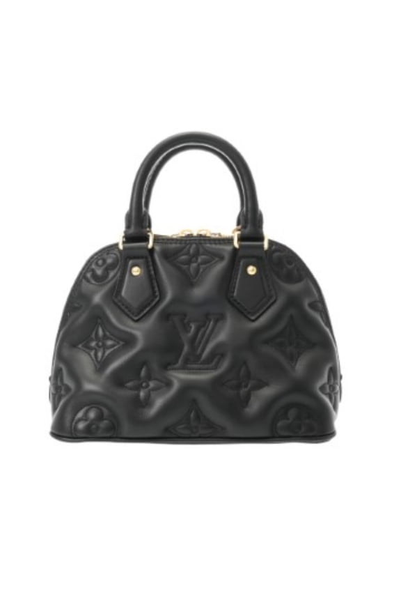 Pre-Owned LOUIS VUITTON Bubblegram Alma Soft BB Black M59793 Women's Calf Leather Handbag A...
