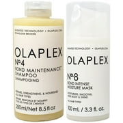 Olaplex No. 4 Bond Maintenance Shampoo, 8.5 oz & Olaplex No. 8 Bond Intense Moisture Mask, 3.3 oz (duo pack)