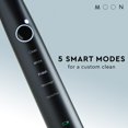 thumbnail image 3 of Cepillo de dientes eléctrico MOON Sonic para adultos con 5 modos negro, 3 of 5