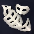 thumbnail image 4 of Aspire 12 PCS Paper Mache Masks for DIY Craft, Halloween Paintable White Masks Masquerade Masks Party Supplies, 4 of 7