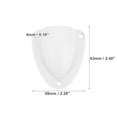 thumbnail image 3 of Unique Bargains 1 Pair 2.48"x2.28"x0.94" Marine Boat Transducer Wire Cable Cover Clam Shell Vent Wire Cover White, 3 of 6