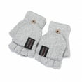 thumbnail image 3 of Knitted Men's Winter Gloves Convertible Flip Fingerless for Outdoor Sports Warm and Durable, 3 of 3