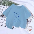 thumbnail image 3 of Camiseta de verano 2024 de Snoopy, camiseta de algodón para niño y niña, camiseta de Charlie Brown y Peanuts, camisetas de manga corta con dibujos animados para niños y niñas, 3 of 5